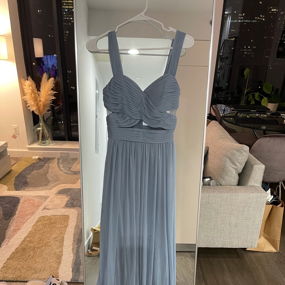 Birdy greys ELSYE DRESS - DUSTY BLUE in XS